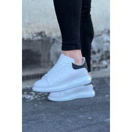 K&A  KA095 Beyaz Siyah Erkek Casual Ayakkabı