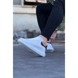 K&A  KA095 Beyaz Siyah Erkek Casual Ayakkabı