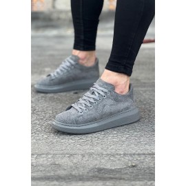 K&A  KA096 Gri Süet Günlük Erkek Casual Ayakkabı