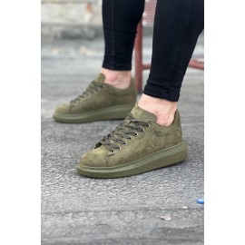 K&A  KA096 Haki Süet Günlük Erkek Casual Ayakkabı