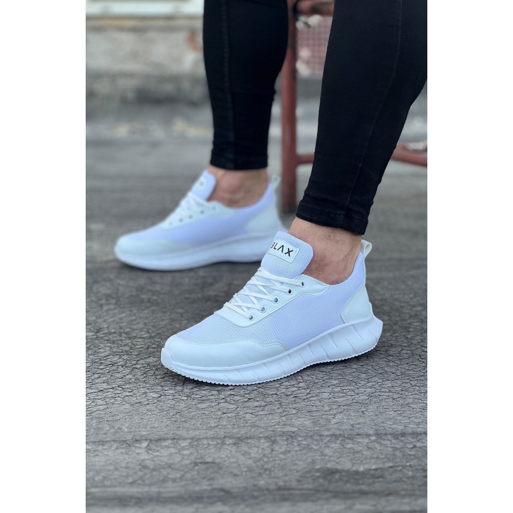 K&A  KA063 Beyaz Triko Erkek Spor Ayakkabı