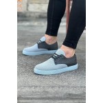 K&A  KA016 Gri Triko Erkek Casual Ayakkabı