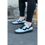 K&A  KA160 Beyaz Siyah Erkek Casual Ayakkabı