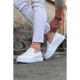 K&A  KA161 Beyaz Rugan Erkek Casual Ayakkabı