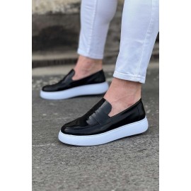 K&A  KA161 Siyah Rugan Erkek Casual Ayakkabı