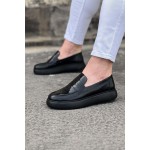 K&A  KA161 Kömür Rugan Erkek Casual Ayakkabı