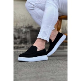 K&A  KA161 Siyah Süet Erkek Casual Ayakkabı