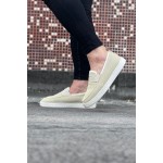 K&A  KA061 Bej Triko Babet Erkek Casual Ayakkabı