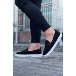 K&A  KA061 Siyah Triko Babet Erkek Casual Ayakkabı