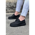 K&A  KA508 Kömür Cilt Ortopedik Taban Erkek Casual Ayakkabı