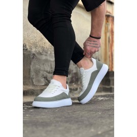 K&A  KA162 Beyaz Gri Ortopedik Taban Erkek Casual Ayakkabı