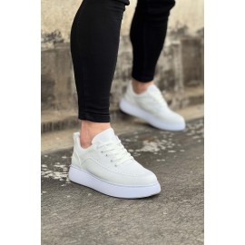 K&A  KA162 Beyaz Ortopedik Taban Erkek Casual Ayakkabı