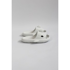 K&A   KA500 Köpekbalığı Beyaz Unisex Tam Ortopedik Terlik Shark Slides Cocuk