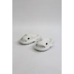 K&A   KA500 Köpekbalığı Beyaz Unisex Tam Ortopedik Terlik Shark Slides Cocuk