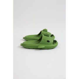K&A   KA500 Köpekbalığı Haki Unisex Tam Ortopedik Terlik Shark Slides