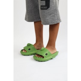 K&A   KA500 Köpekbalığı Haki Unisex Tam Ortopedik Terlik Shark Slides