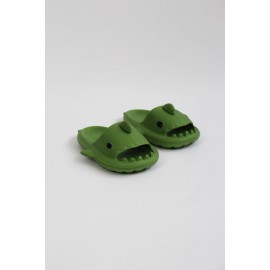 K&A   KA500 Köpekbalığı Haki Unisex Tam Ortopedik Terlik Shark Slides