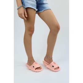 K&A   KA500 Köpekbalığı Pembe Unisex Tam Ortopedik Terlik Shark Slides