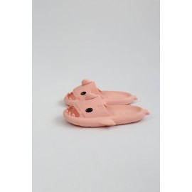 K&A   KA500 Köpekbalığı Pembe Unisex Tam Ortopedik Terlik Shark Slides