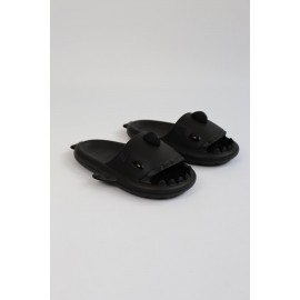 K&A   KA500 Köpekbalığı Siyah Unisex Tam Ortopedik Terlik Shark Slides