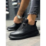 K&A Günlük Ayakkabı 055 Siyah (Siyah Taban)