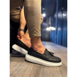 K&A Günlük Spor Klasik Ayakkabı 818 Siyah (Beyaz Taban)