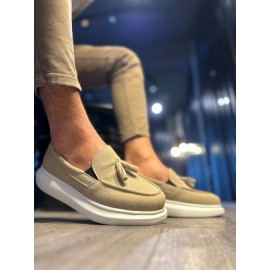 K&A Günlük Spor Klasik Ayakkabı 818 Vizon Süet