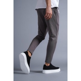 K&A Günlük Ayakkabı 421 Siyah Süet (Beyaz Taban)