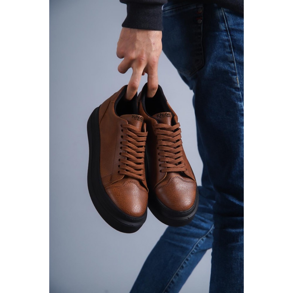 K&A Günlük Ayakkabı 421 Taba (Siyah Taban)