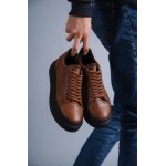 K&A Günlük Ayakkabı 421 Taba (Siyah Taban)