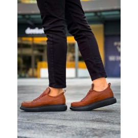 K&A Günlük Ayakkabı 814 Taba (Siyah Taban)