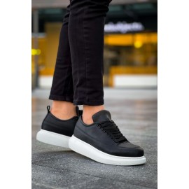 K&A Günlük Ayakkabı 814 Siyah (Beyaz Taban)