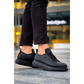 K&A Günlük Ayakkabı 814 Siyah (Siyah Taban)