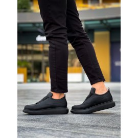K&A Günlük Ayakkabı 814 Siyah (Siyah Taban)