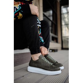 K&A Yüksek Taban Günlük Ayakkabı 044 Haki