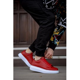 K&A Yüksek Taban Günlük Ayakkabı 044 Kırmızı