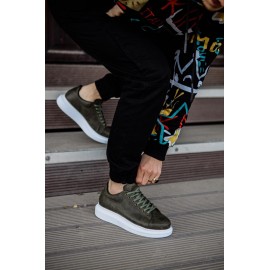 K&A Yüksek Taban Günlük Ayakkabı 044 Haki