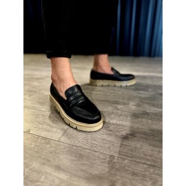 K&A Yüksek Taban Klasik Ayakkabı 777 Siyah