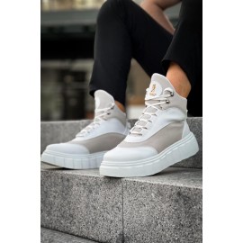 K&A Yüksek Taban Bot 104 Beyaz