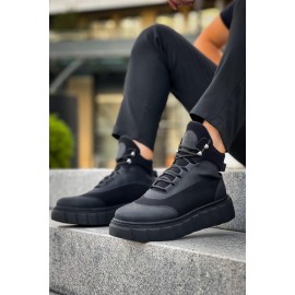 K&A Yüksek Taban Bot 104 Siyah (Siyah Taban)