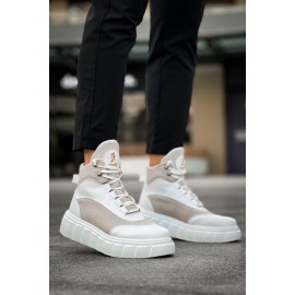 K&A Yüksek Taban Bot 104 Beyaz