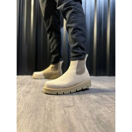 K&A Yüksek Taban Chelsea Bot 112 Vizon Süet