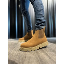K&A Yüksek Taban Chelsea Bot 112 Taba Süet