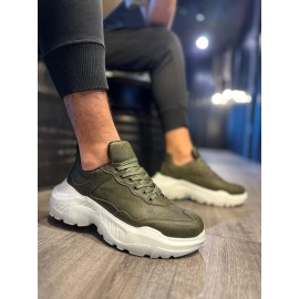 K&A Yüksek Taban Günlük Ayakkabı N75 Haki