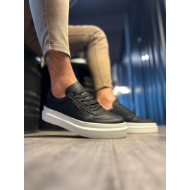 K&A Günlük Ayakkabı 013 Siyah (Beyaz Taban)