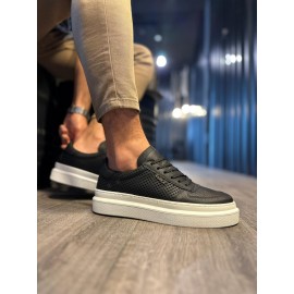K&A Günlük Ayakkabı 013 Siyah (Beyaz Taban)