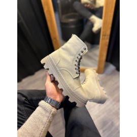 K&A Yüksek Taban Ayakkabı B-023 Vizon Süet