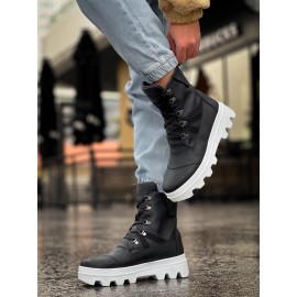 K&A Erkek Spor Bot B14 Siyah (Beyaz Taban)