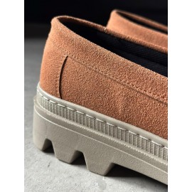 K&A Yüksek Taban Klasik Ayakkabı 779 Taba Süet