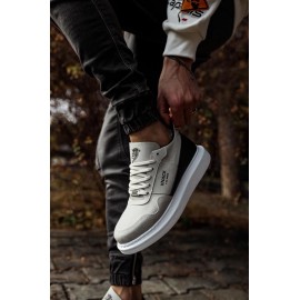 K&A Yüksek Taban Günlük Süet Ayakkabı 040 Taş